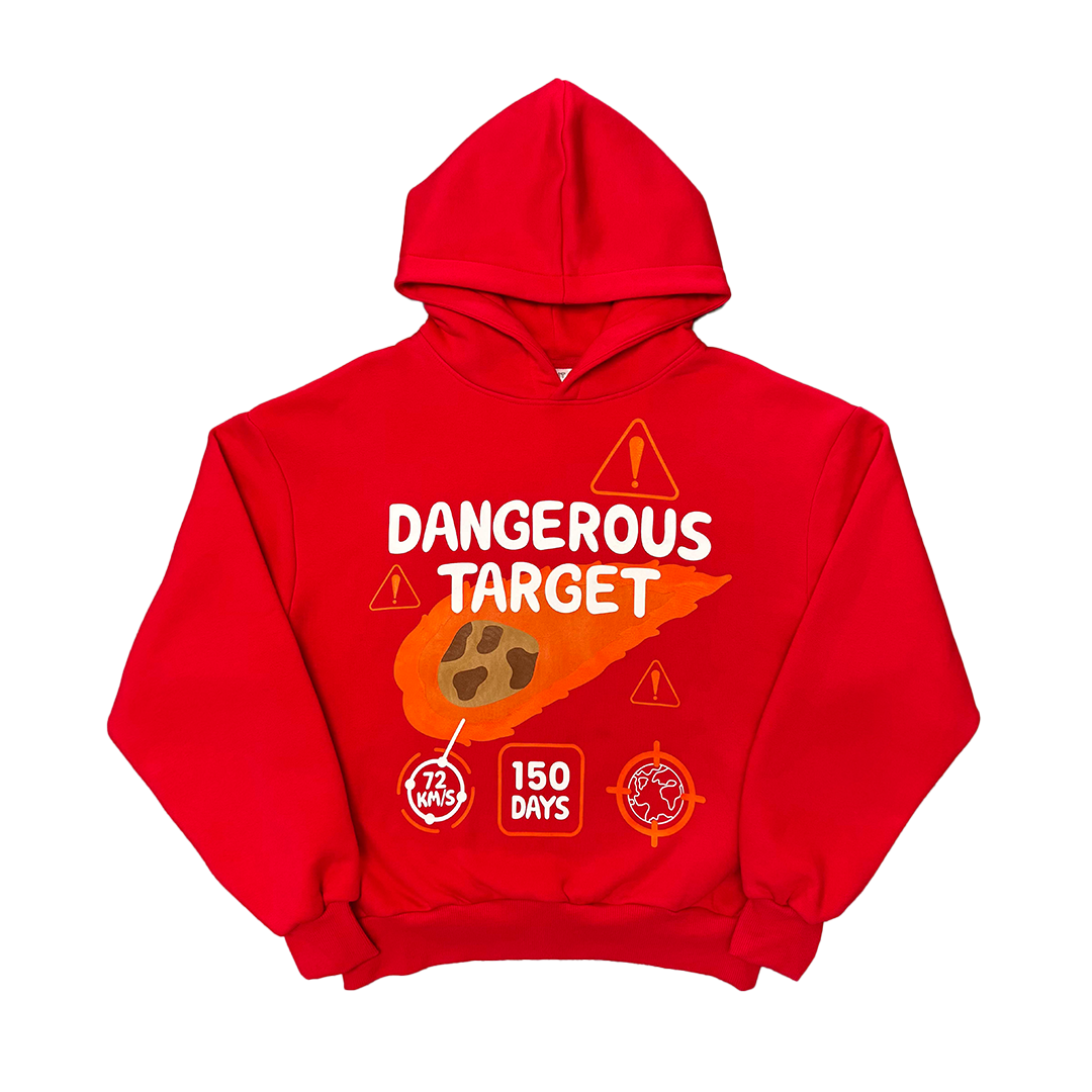 czerwona bluza boxy meteor